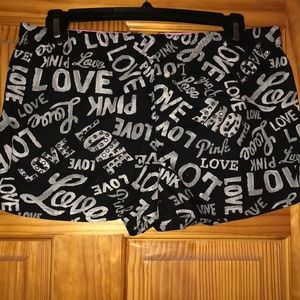 Pink Victoria Secret Pajama Shorts